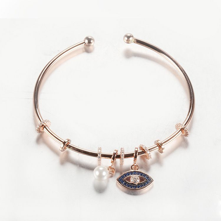 S925 sterling silver heart accessories bracelet